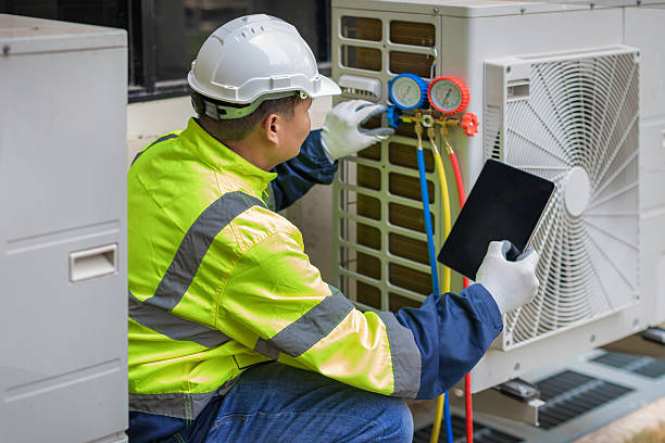 Professional Air Duct Cleaning technician working in Livonia, LA
